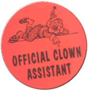 STICKERS BB0029 Official Clown Assistant
