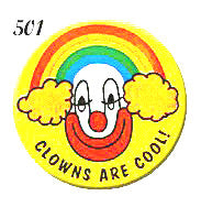 STICKERS BB0501   Clowns Are Cool