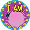 STICKERS AA013  I Am #    200 ct