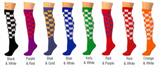 Socks - Knee Socks Checkered