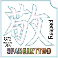 Tattoo Stencils 10 Pack <br>G072 Chi Respect