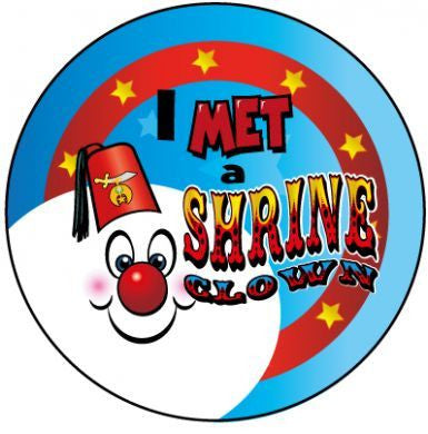 STICKERS AA027  I Met A Shrine Clown  200 ct