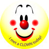 STICKERS AA004 I Met A Clown Today (yellow) 200 ct