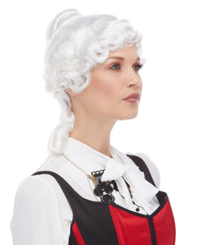 WIG COLONIAL White