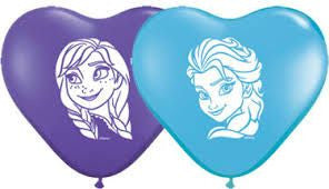 Balloons 6" Hearts ELSA & ANNA