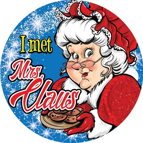 STICKERS AA052 I Met Mrs Claus 200 ct