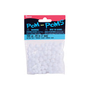 Balloon stuffing pom poms 7mm (100 ct) white