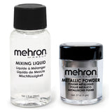 Mehron Mixing Liquid and Metallic Powder CLEARANCE