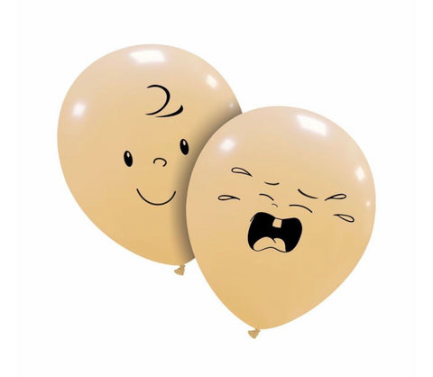 5” Round Double Sided Baby Face