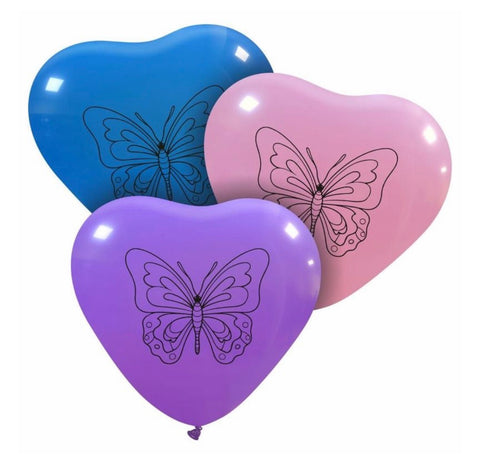 7” Butterfly Hearts