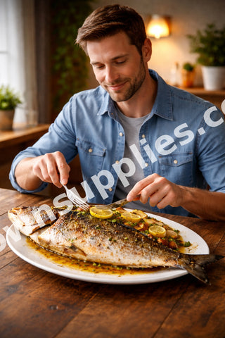 Man Eating Fish FunCards