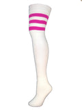 SOCKS - Knee High Retro / Hip Hop Top Stripe Socks