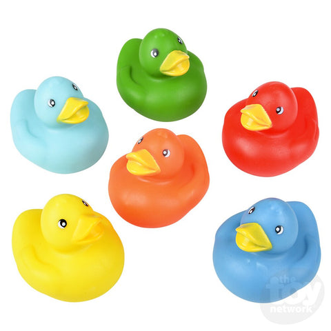Solid Color Assorted Rubber Ducks