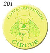 STICKERS BB0201  I Love The Shrine Circus discontinued - available while supplies last