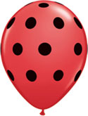 Qualatex 5 Inch Round Big Polka Dot Balloons 100CT