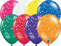 Balloons - Round 5" Stars Around (5" & 11")