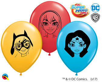 Balloons - Round 5" Girl Super Heros