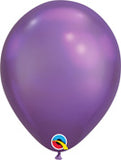 Balloons 7" Round Chrome Qualatex 100ct