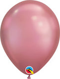 Balloons 7" Round Chrome Qualatex 100ct