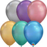 Balloons 11" Round Chrome 100ct Qualatex