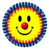 STICKERS AA003 Tie Dye Smiley Face  200 ct