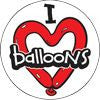 STICKERS AA011  I Love Balloons  200 ct