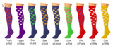 SOCKS - Knee Socks with Dots