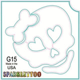 Tattoo Stencils 10 Pack G001 - Dolphin