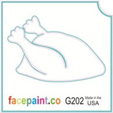 Tattoo Stencils 10 Pack <br>G202 Cooked Turkey