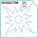 Tattoo Stencils 10 Pack<br>G007 - Paw Print