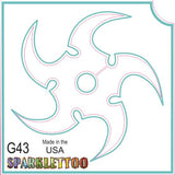 Tattoo Stencils 10 Pack<br>G012 - Gecko/Lizard