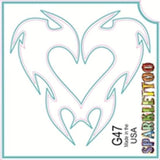 Tattoo Stencils 10 Pack<br>G008 - Lips/Kiss