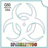 Tattoo Stencils 10 Pack<br>G013 - Peace Heart