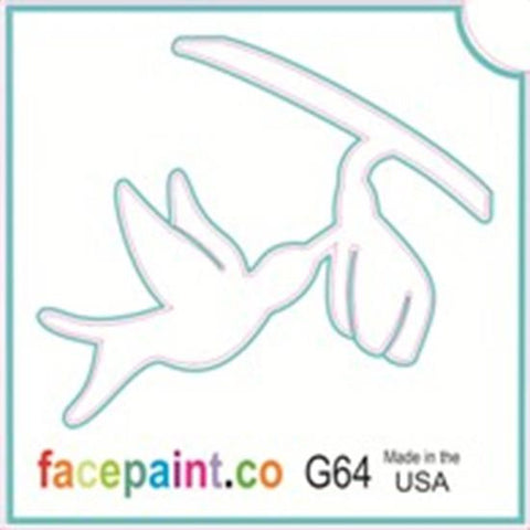 Tattoo Stencils 10 Pack <br>G064 - Hummingbird