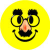 STICKERS AA101   Groucho Smiley Face