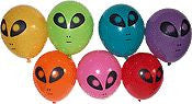 Balloons 5" Round Aliens Qualatex 100ct