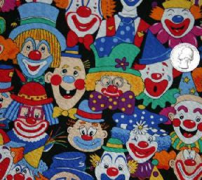 Fabric - Clown Faces
