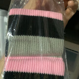 SOCKS - Knee Socks 2 Color Striped