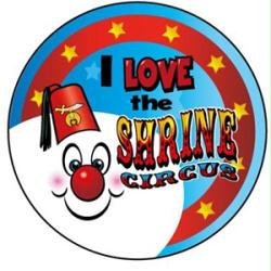 STICKERS AA026  I Love The Shrine Circus  200 ct