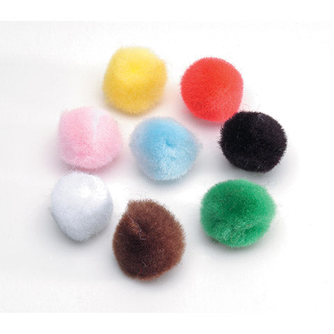 Balloon stuffing colored pom poms 1/2" (100 ct)