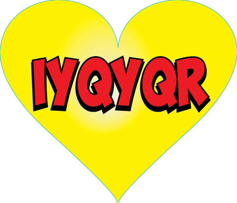STICKERS AA055  IYQYQR  heart  200 ct
