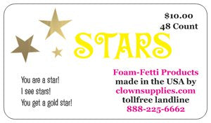 Prop Foam Letters & Shapes (48 ct) Stars, You Are a Star, A+